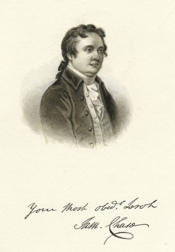 Samuel Chase, late portrait engraving.